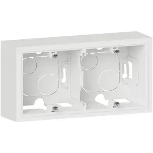 Comparateur de prix : LEGRAND Cadre saillie 2 postes Dooxie - Blanc