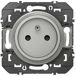 LEGRAND Prise de courant easyréno 2P+T faible profondeur dooxie 16A alu-sachet