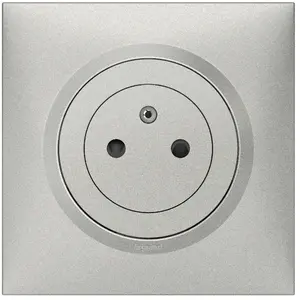 Comparateur de prix : Prise avec terre affleurante complet Dooxie, LEGRAND, aluminium TU