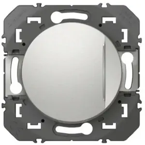 Comparateur de prix : Interrupteur va-et-vient avec voyant témoin Legrand Dooxie aluminium