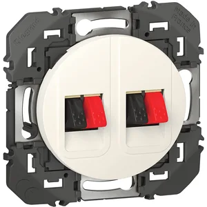 Comparateur de prix : LEGRAND - PRISE HAUT-PARLEUR DOUBLE DOOXIE FINITION BLANC - EMBALLAGE BLISTER