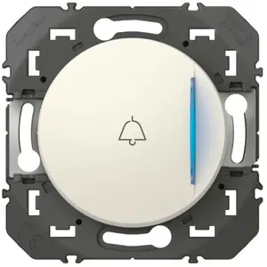 Legrand - Poussoir simple avec voyant lumineux et marquage sonnette do... pas cher