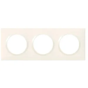 Comparateur de prix : Plaque - LEGRAND - Dooxie - Blanc - 3 Postes - Plastique - Intérieur