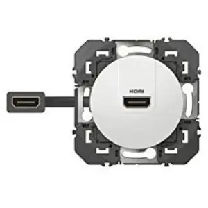Comparateur de prix : Prise HDMI pré-connectorisée Dooxie - Blanc - 600385 - Legrand