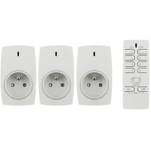 Comparateur de prix : OTIO Lot de 3 prises connectées avec télécommande 16 canaux -