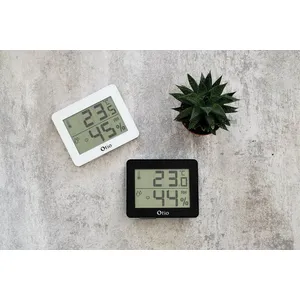 Comparateur de prix : HBF - Thermomètre hygromètre noir - écran lcd - Otio