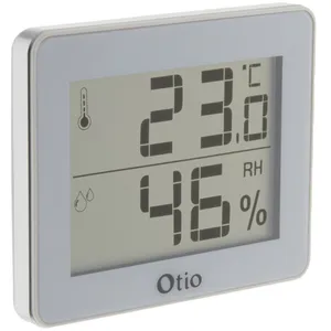 Comparateur de prix : Thermomètre Hygromètre - Otio - 936059 - Écran LCD - Plage 0/50°C - Couleur Blanc