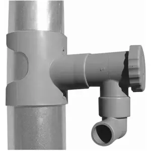 JARDIECO Récupérateur d'eau pour gouttière circulaire Gris