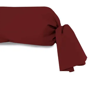 Soleil D'ocre Taie De Traversin Uni 85x185 Cm Zzz Rouge pas cher