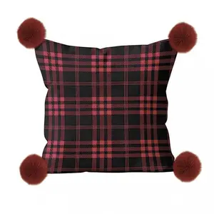 Comparateur de prix : Coussin en polaire microfibre 45x45 cm carreaux tartan, par Soleil d'ocre