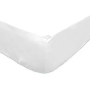 Soleil D'ocre Drap Housse Uni 160x200 Cm Zzz Blanc pas cher