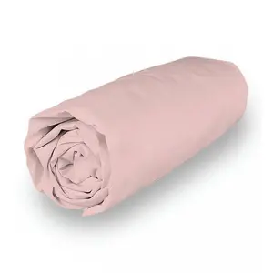 Comparateur de prix : SOLEIL d'OCRE Drap housse Camille - Coton percale - 200 x 200 cm - Rose