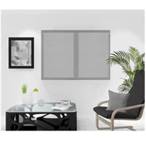 Soleil D Ocre - Paire de brise bise lin 60x90 cm linen gris, par Soleil d'Ocre pas cher