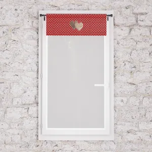 Brise bise pur coton love, Rouge, par Soleil d'ocre - 45 x 90 cm pas cher