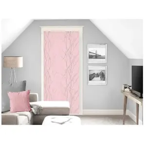 Liane Brise-bise Dévoré, Polyester, Rose, par Soleil d'ocre - 70 x 200 cm pas cher