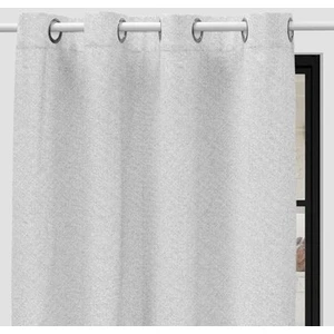 Soleil d'ocre, Eclipse Rideau 100% occultant, PVC, Blanc, 135x180 cm pas cher