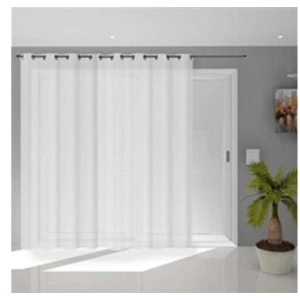 Soleil d'ocre, Noemie Voilage, Voile, Baie vitrée, Polyester, Blanc, 280x250 cm pas cher