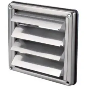 Grille d'aération inox anti-pluie Autogyre à clapet blanche ø100 mmVendu parcastorama