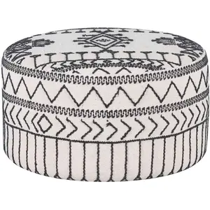 Bois et Chiffons - Pouf tribal rond 90 cm | Acacia M&M offer T.UVendu parrue-du-commerce