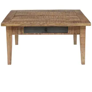 Bois & Chiffons Table Basse 2 Tiroirs Manguier Farm II pas cher