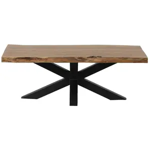 BOIS & CHIFFONS Table basse Acacia Bunting - 130 cm pas cher