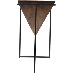 Sellette pyramide bois et métal Acacia Sirocco pas cher