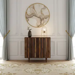 Bois et Chiffons - Buffet haut manguier massif  Manguier Ramon T.U pas cher