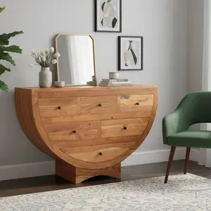 BOIS & CHIFFONS Commode 6 tiroirs en acacia massif