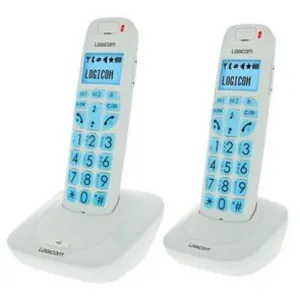 Comparateur de prix : Logicom Confort 250 Duo Téléphone Sans Fil Sans Répondeur Blanc Senior