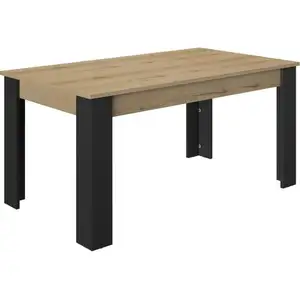 Comparateur de prix : CaliCosy GAMI Table à Manger Extensible Tando 160/200cm - chêne/Noir