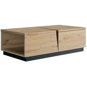 Table basse 1 tiroir style Naturel Gami - CALICOSY Chêne