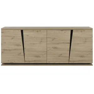 Comparateur de prix : Buffet bas - GAMI - Split - Chêne artisan - 4 portes