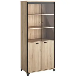 Comparateur de prix : GAMI Armoire Industriel - MAMBO - 2PV-2PP - Décor Bois - L:80 H:187 P:46