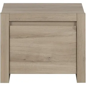 Chevet 1 porte - GAMI - ETHAN - Naturel - Décor Bois pas cher