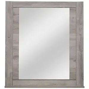 GAMI Miroir 84x92 cm EDEN COLORIS CHENE GRIS CLAIR pas cher
