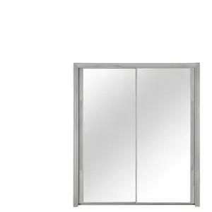 Armoire 2 portes L.183 cm CYRUS coloris gris clair pas cher