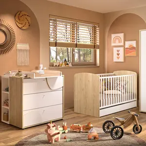 Galipette Ensemble duo lit 70x140 - commode 3 tiroirs