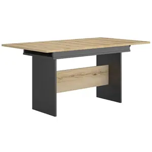 Comparateur de prix : Calicosy - Table rectangulaire 1 allonge Esteban - L160/205 cm - Bois clair TU