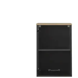 Meuble haut 40 cm 1 porte vitrée MANCHESTER F5 pas cher