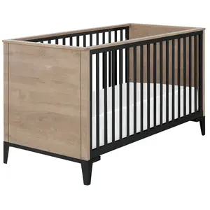 Lit bébé évolutif en lit junior Sacha chêne du bocage (70 x 140 cm) - Pour Bébé