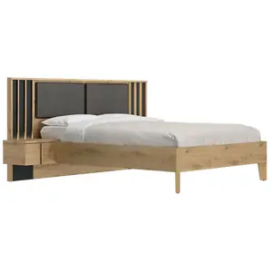 Camif Lit Eva 140 x 190 cm Bois