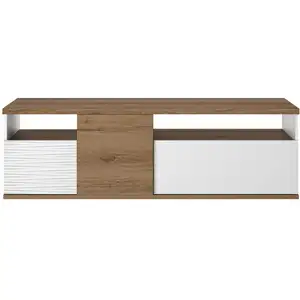Meuble TV Bas à poser 182 cm OTELLO coloris blanc pas cher