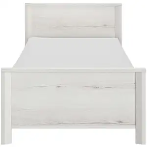 Lit simple 90x190 cm LUGANO pas cher