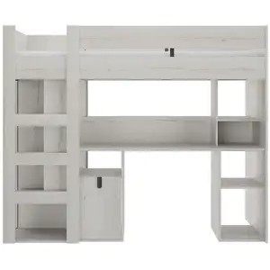 Lit mezzanine 90x200 cm LUGANO pas cher