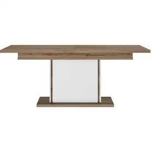 Table 190 cm avec allonge OTELLO coloris blanc pas cher