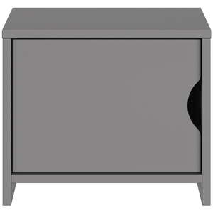 Chevet 1 porte ANDY coloris gris pas cher