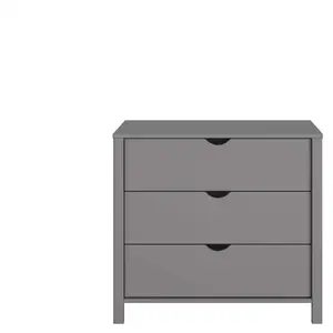 Commode 3 tiroirs ANDY coloris grisVendu parconforama