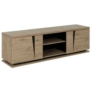 Buffet bas - GAMI - Split - 2 portes - 1 niche - Chêne artisan pas cher