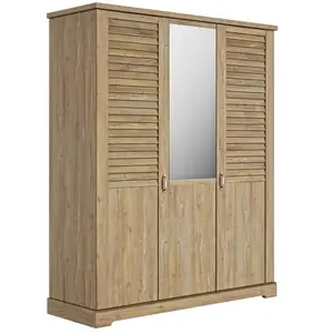 Comparateur de prix : Gami Armoire 3 portes effet bois clair
