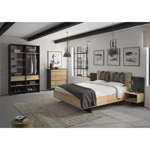 Comparateur de prix : Commode 4 tiroirs - Industriel - Marron - MIMIZAN - GAMI
